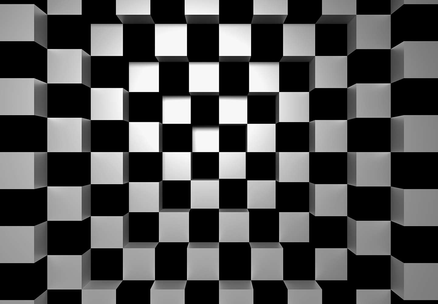 Fotomural Black and White Squares