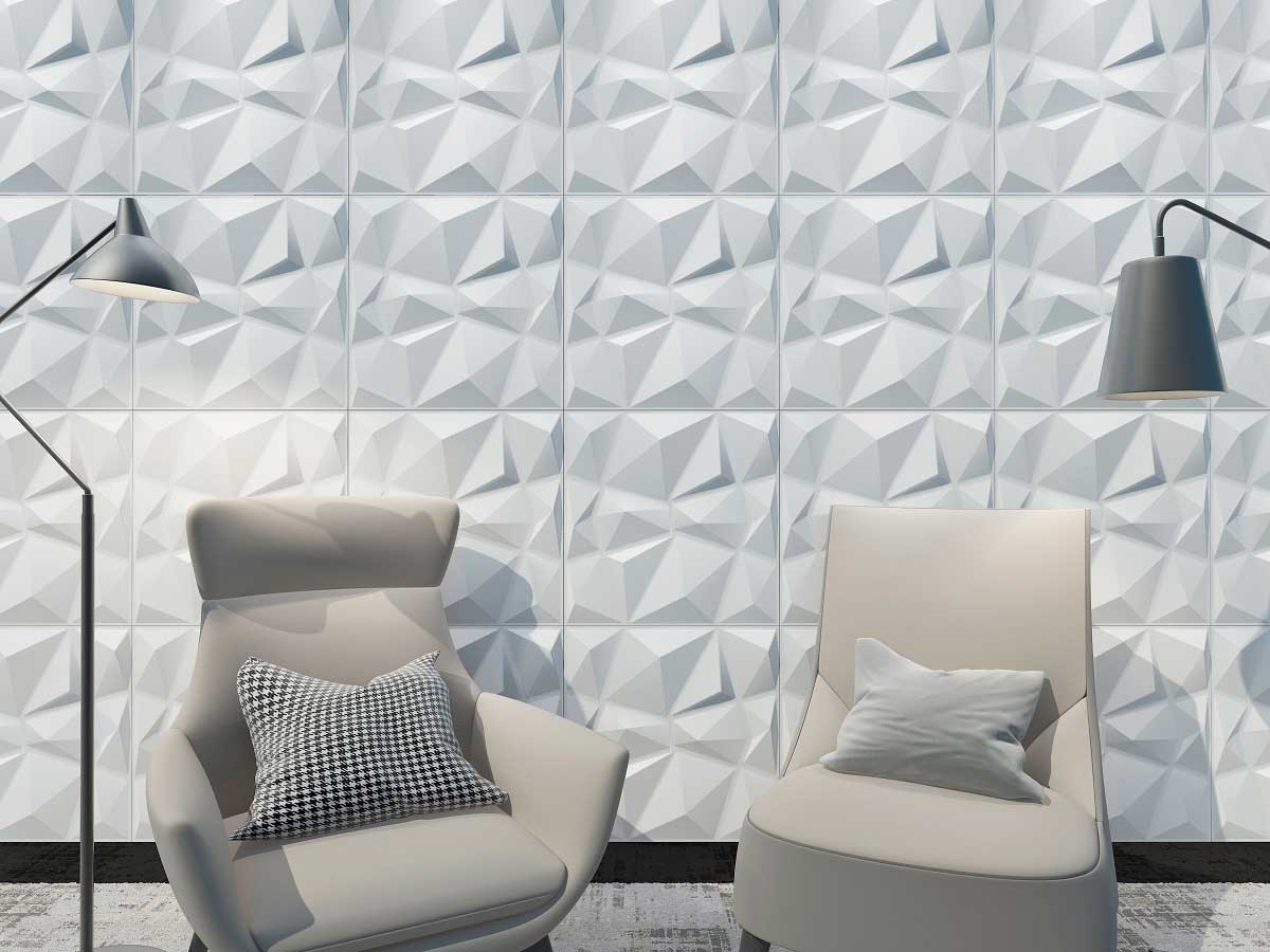 Diamond, Panel decorativo 3D fibra de bambú en Monterrey