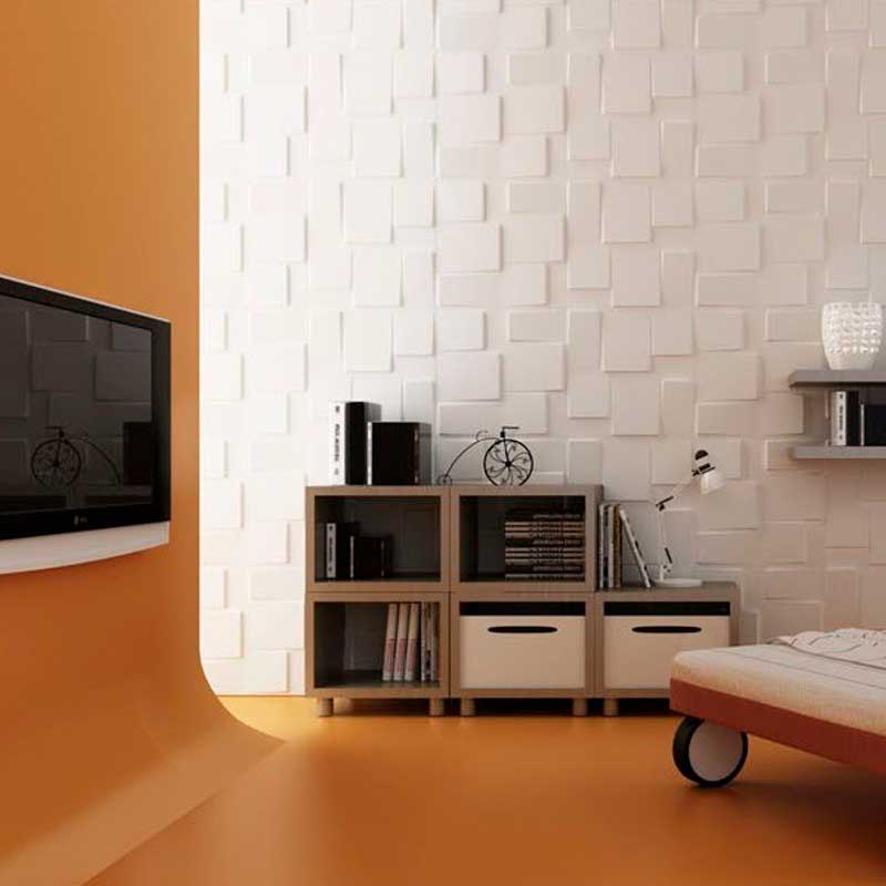 Rubik, Panel decorativo 3D fibra de bambú en Monterrey